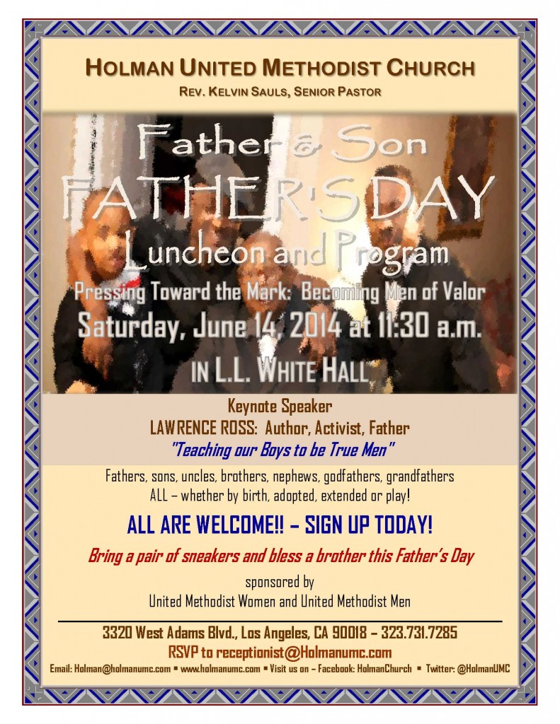 2014 - Father-Son Luncheon - FLYER REVISED