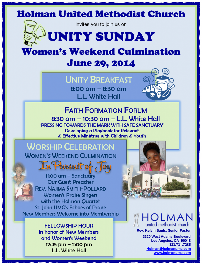 Unity Sunday Flyer