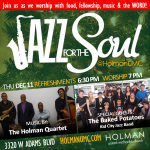 Jazz for the Soul - Square Flyer for social media and bulletin 12-11-2014