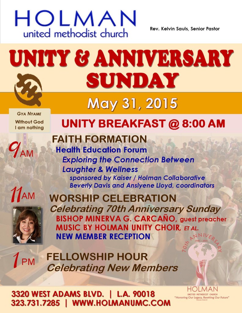 Unity Sunday - 2015-05-31 - Flyer