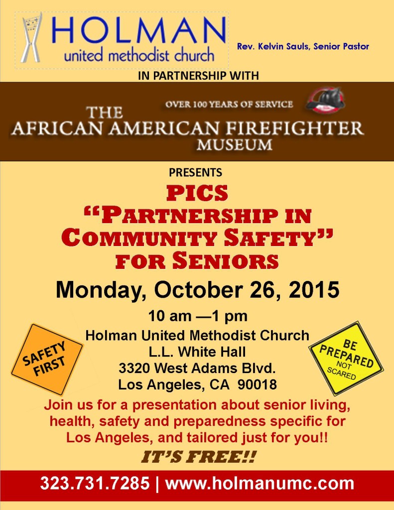 SENIOR SAFETY EVENT FLYER - 2015