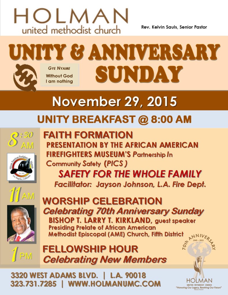 Unity Sunday - 2015-11-29