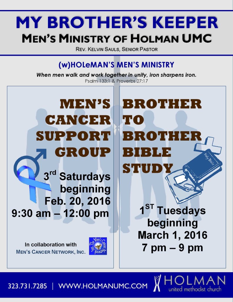 MEN'S MINISTRY - Brother to Brother Bible Study