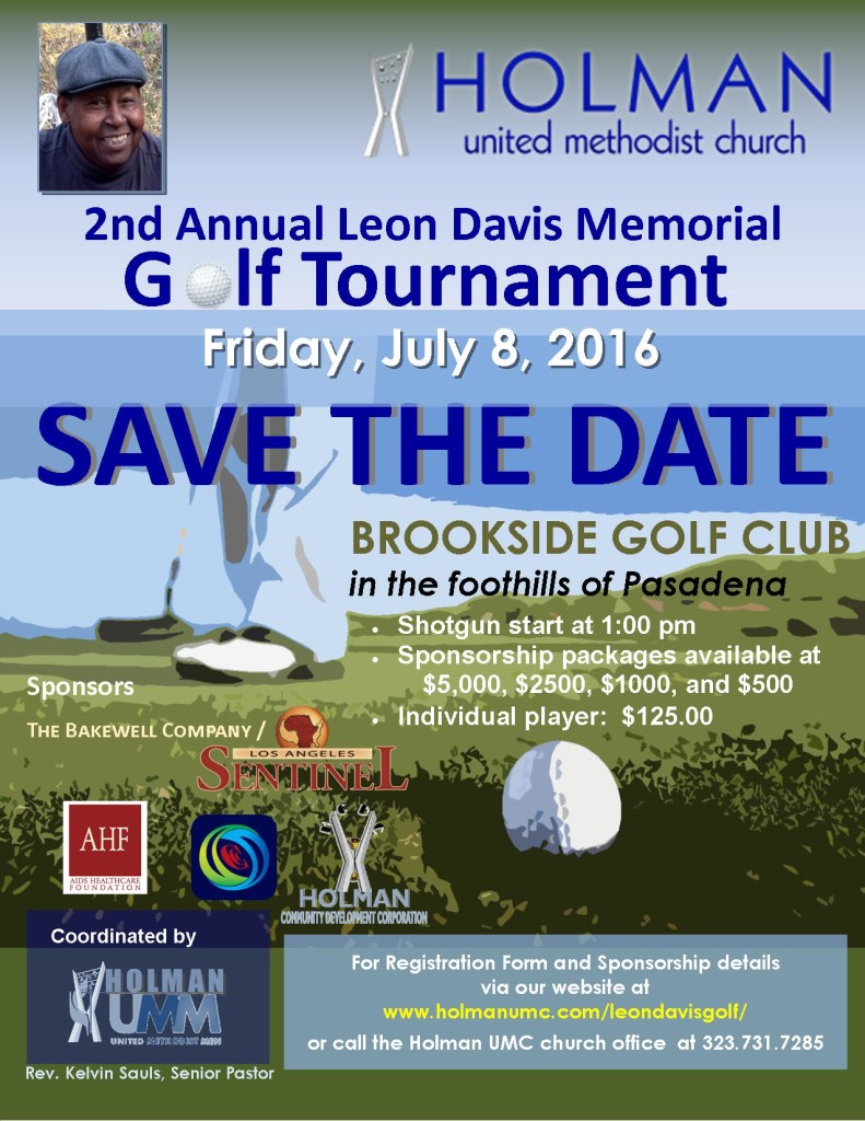 Leon Davis Memorial Golf Tournament - 2016 - Flyer