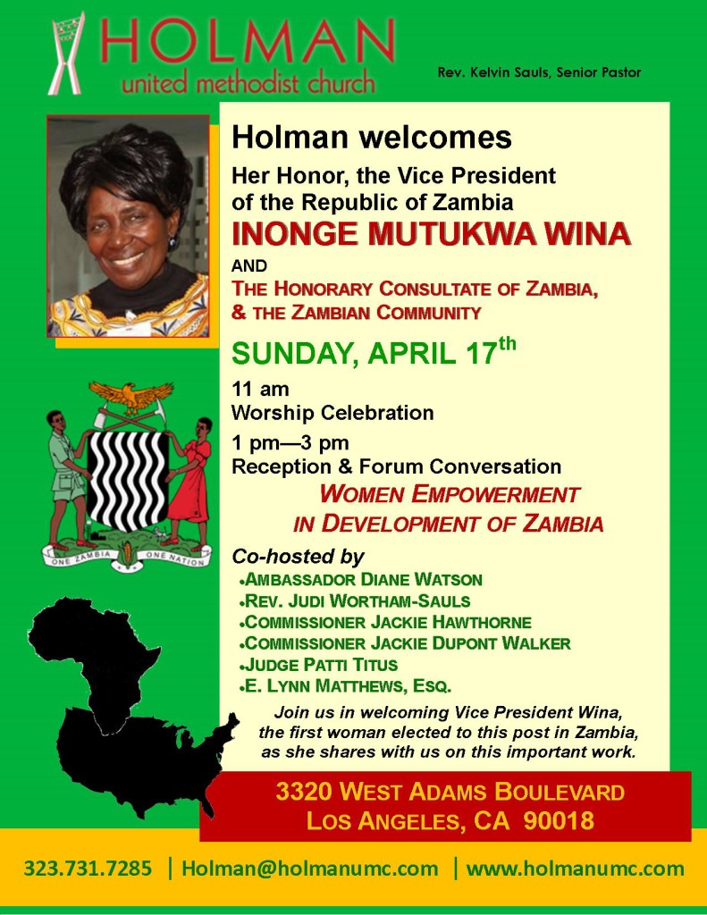 ZAMBIA VP VISIT - FLYER