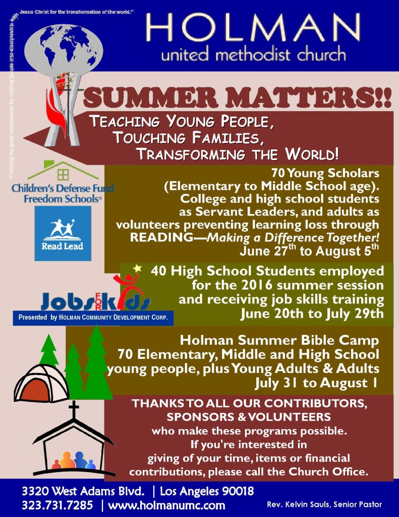 SUMMER MATTERS - 2016 - Flyer