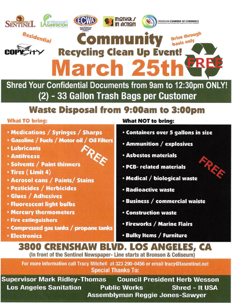 Community Recycling Flyer