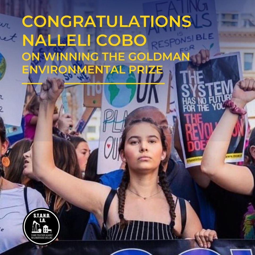 Congratulations NALLELI COBO On Winning The Goldman Environmental Prize 